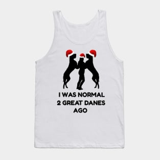 Great Dane Christmas Gift T-Shirt | Normal 2 Great Danes Ago Tank Top